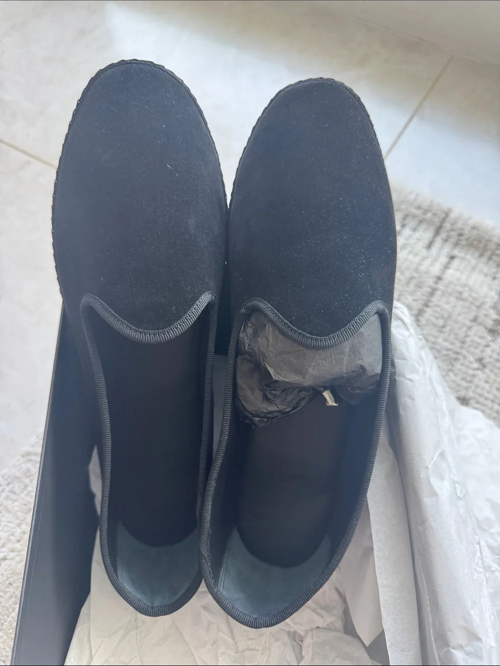 The Kooples Black Slip-On Loafers
